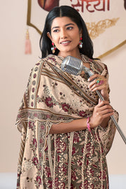 Cotton Block Print Border Work Casual Salwar Kameez